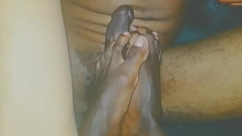 gay ebony footjob