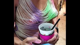 wife in see thru lanigre frind