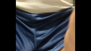 boner bulge in gym