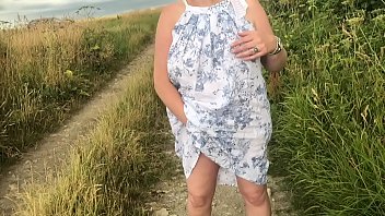 wife stripped outdoors