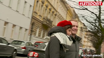 pov redhead busty czech student fucked behind building