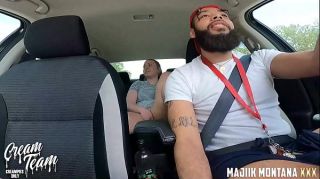pulled over to fuck dani daniels in public until we were caught outdoors