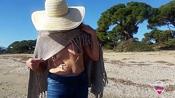 men flashing at public beach