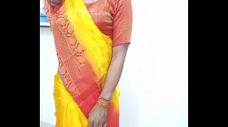 yellow clour sari aunty sex video