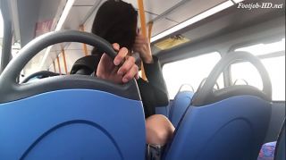 feet touching bus video