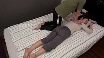 japanese son gives mother a massage porn