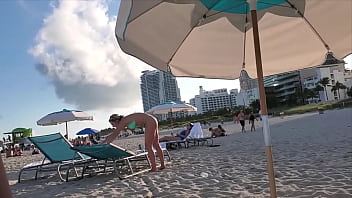 arab fat beach spy