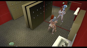 masturbating in a public locker room shower