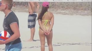 teens beach bikini ass voyeur