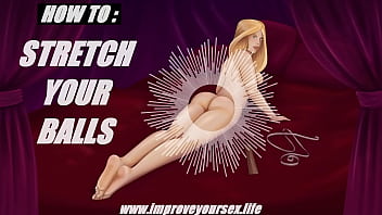 huge testicles massage