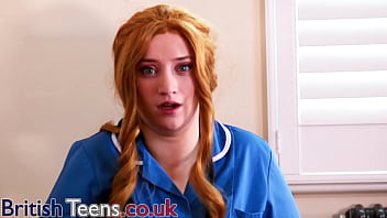 nurse plays with 12inch cock
