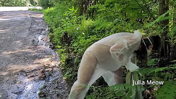 ladyboy walking around nake