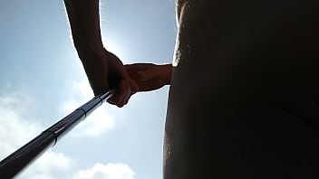 my slut girlfriend naked walk outdoors