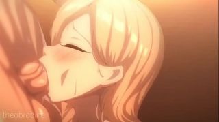 girl swallows cum in slowmotion