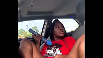touching in boobs in car